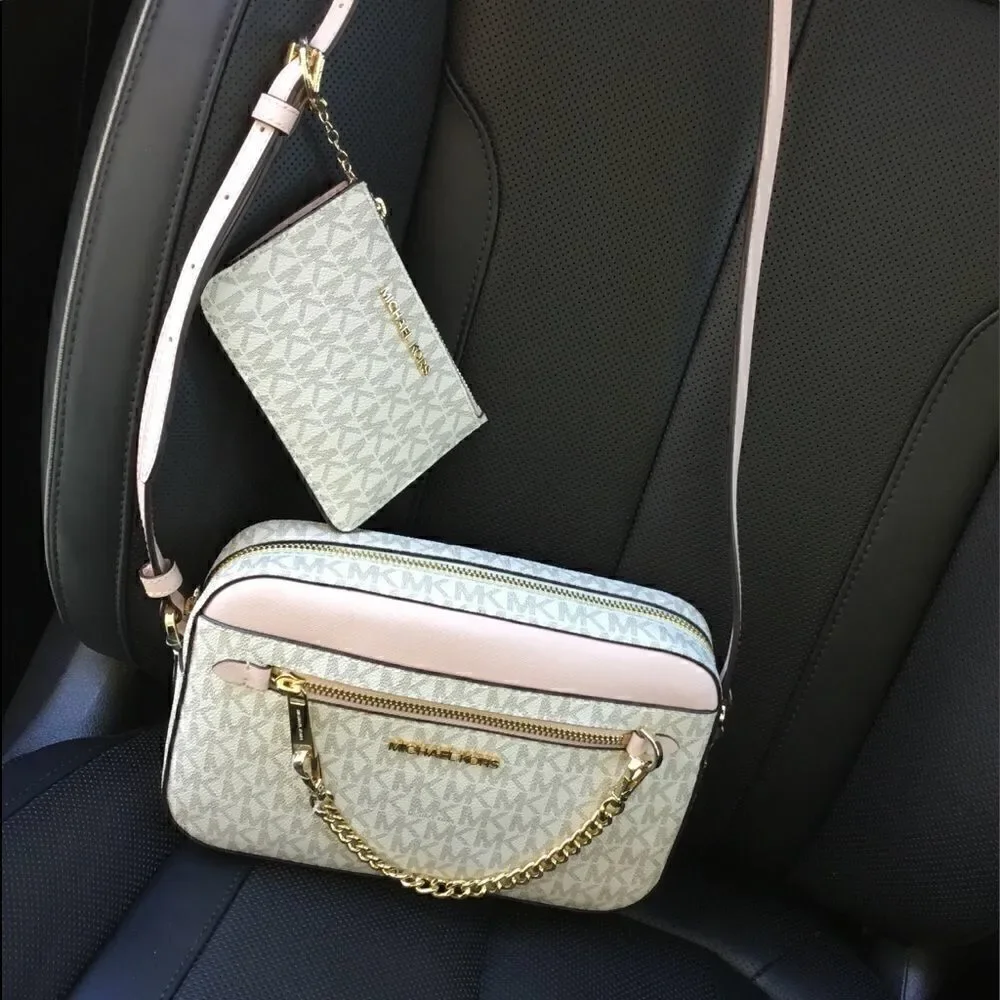 MICHAEL KORS JET SET CROSSBODY AND COIN POUCH SET
